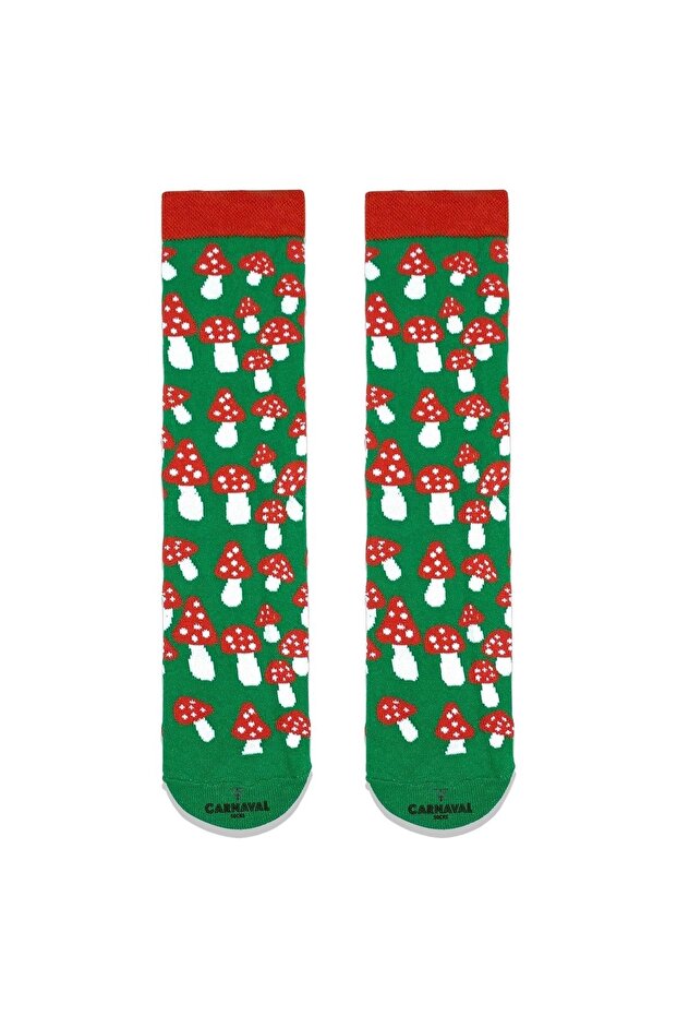 Colorful Mushroom Patterned Socks - 1