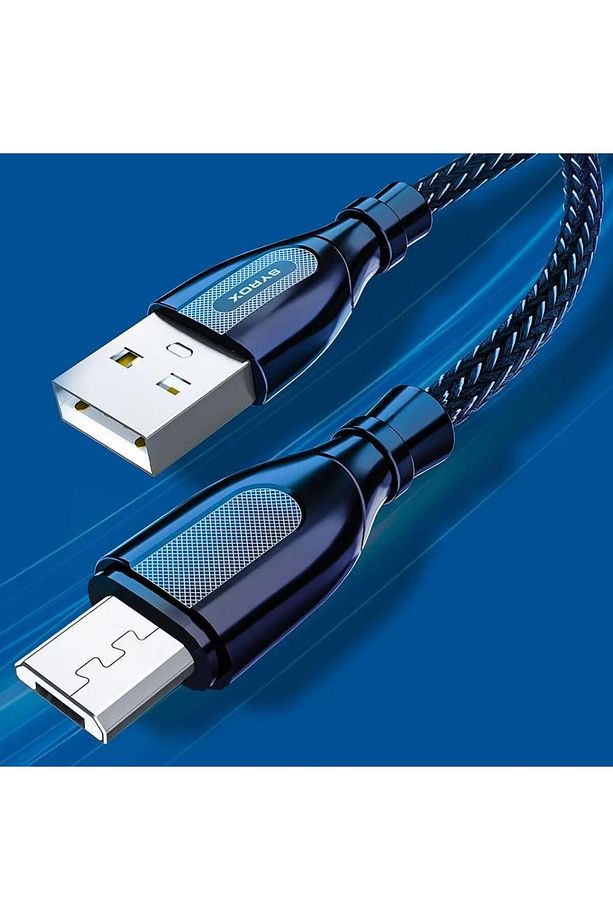 C121m Ultron Metal Örgü Micro Usb Data/şarj Kablosu 2.0a 1mt Siyah - 4