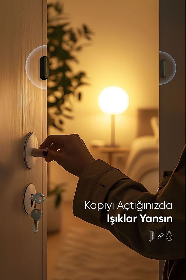 Akıllı Kapı Ve Pencere Alarmı Wi-fi Kontrollü Ve Yüksek Alarm Sesi - 7