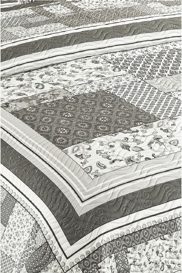 Çift Kişilik Microfiber Kapitone Yatak Örtüsü(GLORİA KAHVE) - 2