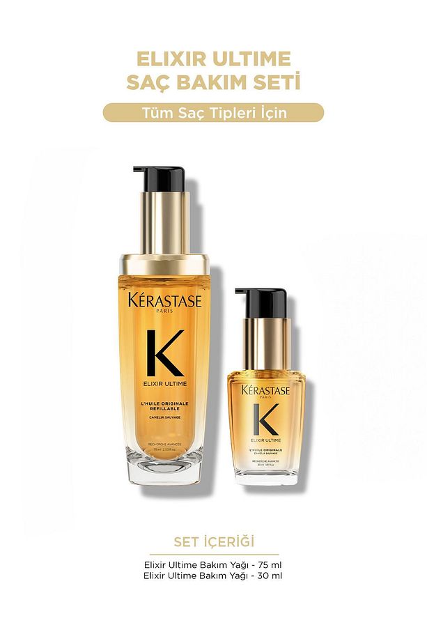 Elixir ultime kerastase yapılandırıcı ve onarıcı Bakım Seti EVAKERASTASE34 - 1