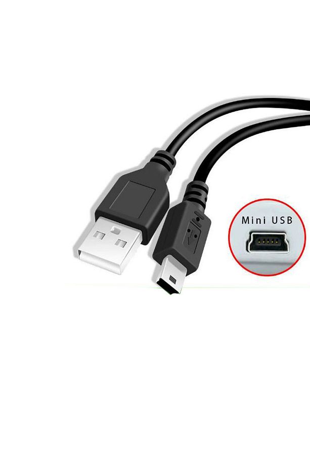 Mini Usb 5 Pin Şarj Ve Data Kablosu Mp3,mp4,ps3 Kablosu 1m - 3
