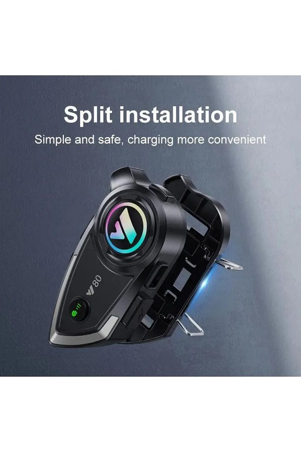 LOBO  A60 2X Bağlantılı 2 Intercom Bağlantılı Su Geçirmez Motosiklet Kask Bluetooth 5.3 - 3