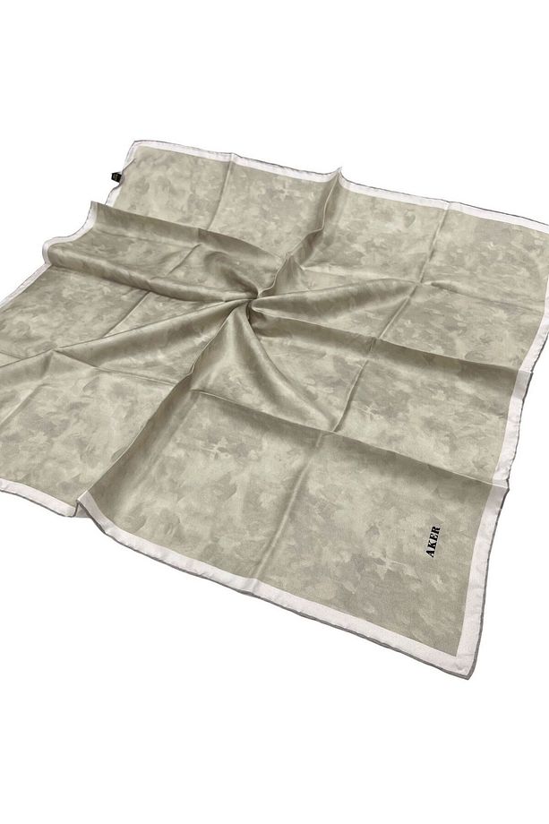 İpek Eşarp - 7208713-931 Soft Bej Twill - 1