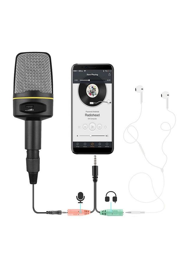 Masa Üstü Mikrofon 3.5 Mm Stereo Multimedia Mikrofon Tripodlu - 4