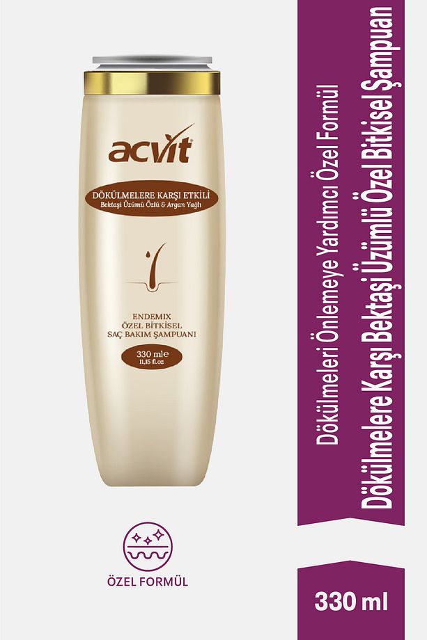 Dökülmelere Karşı Bektaşi Üzümlü & Argan Yağlı Özel Bitkisel Şampuan - 330 ml - 1