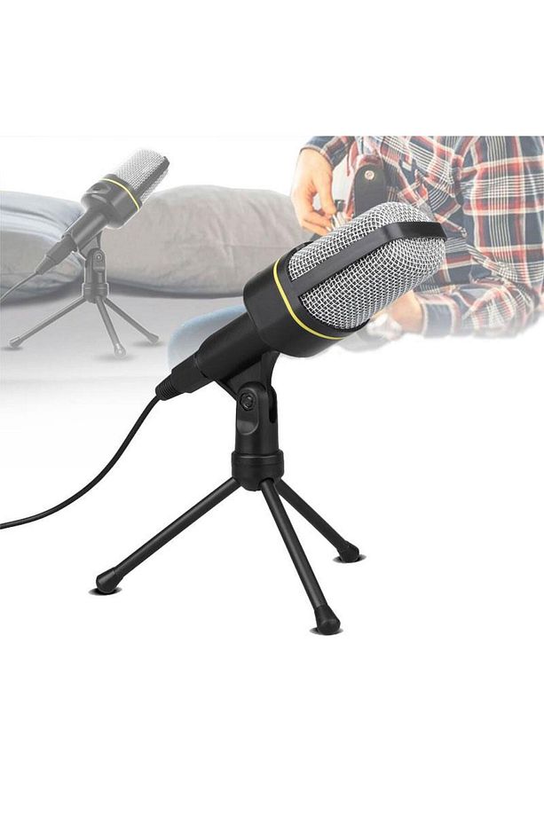 Masa Üstü Mikrofon 3.5 Mm Stereo Multimedia Mikrofon Tripodlu - 3
