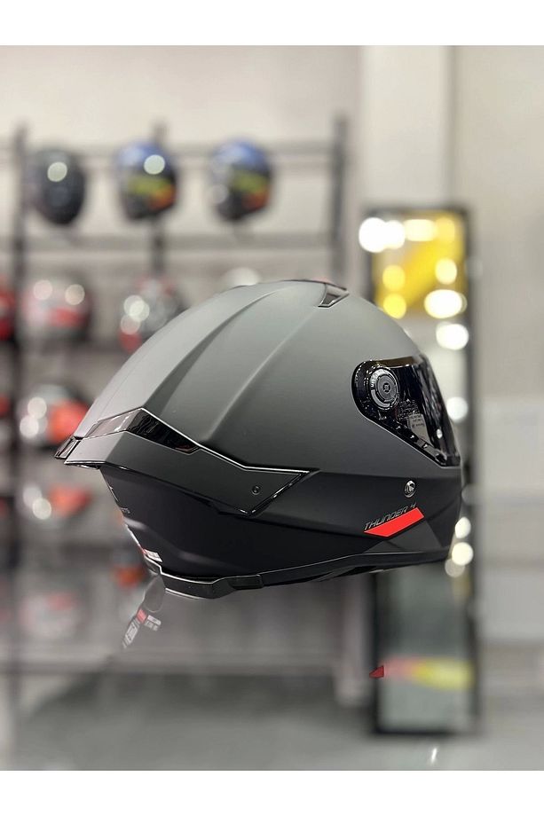 Helmets Thunder 4 Matt Black Kask Şeffaf Vizörlü - 5