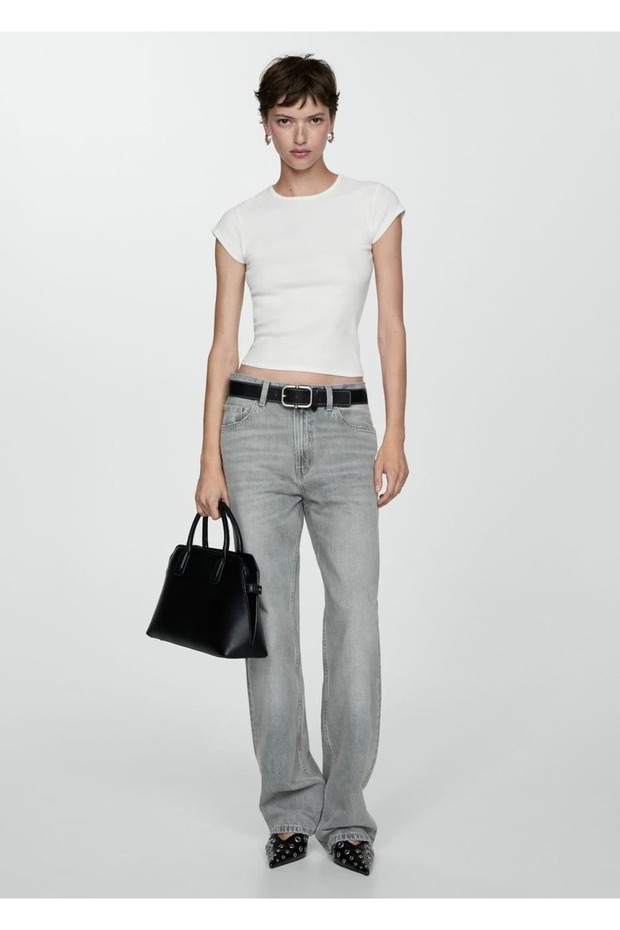 Kısa kollu triko tişört - 2