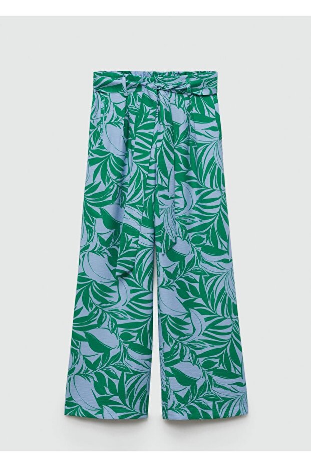 Patterned Bow Pants - 3