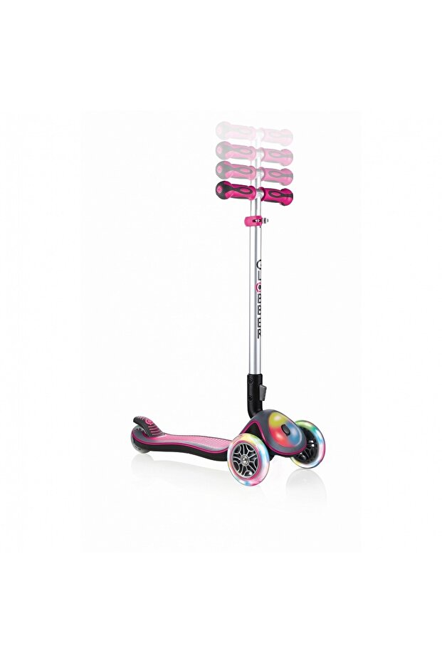 Elite Deluxe Flash Full Işıklı Scooter - Pembe - 2