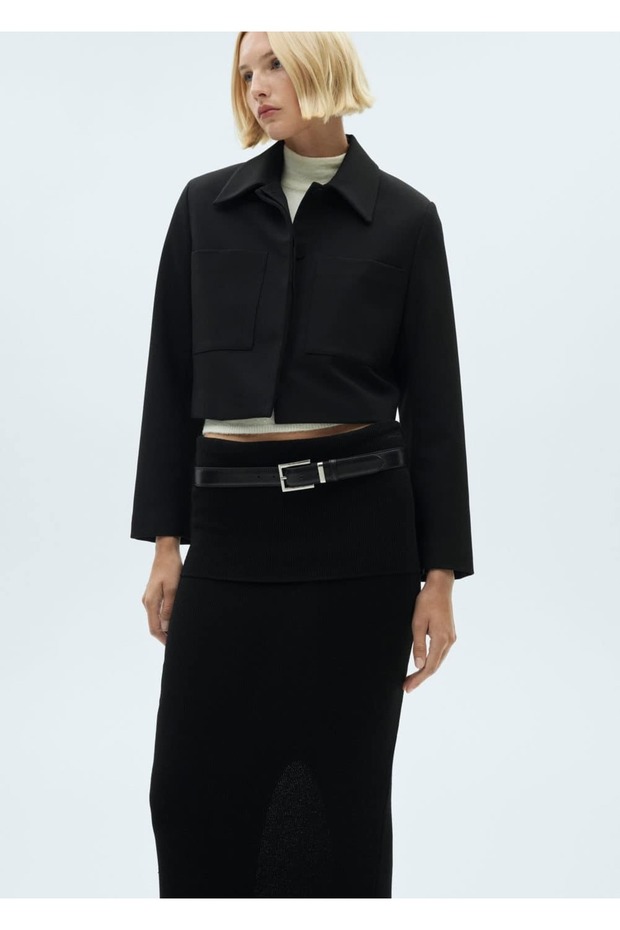 Fitilli midi boy etek - 7