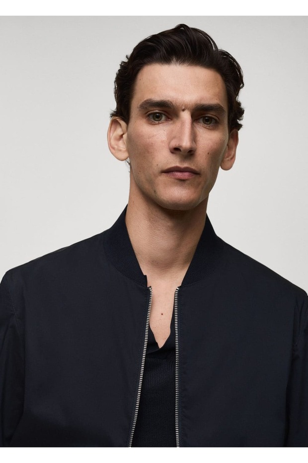 Fermuarlı bomber ceket - 8