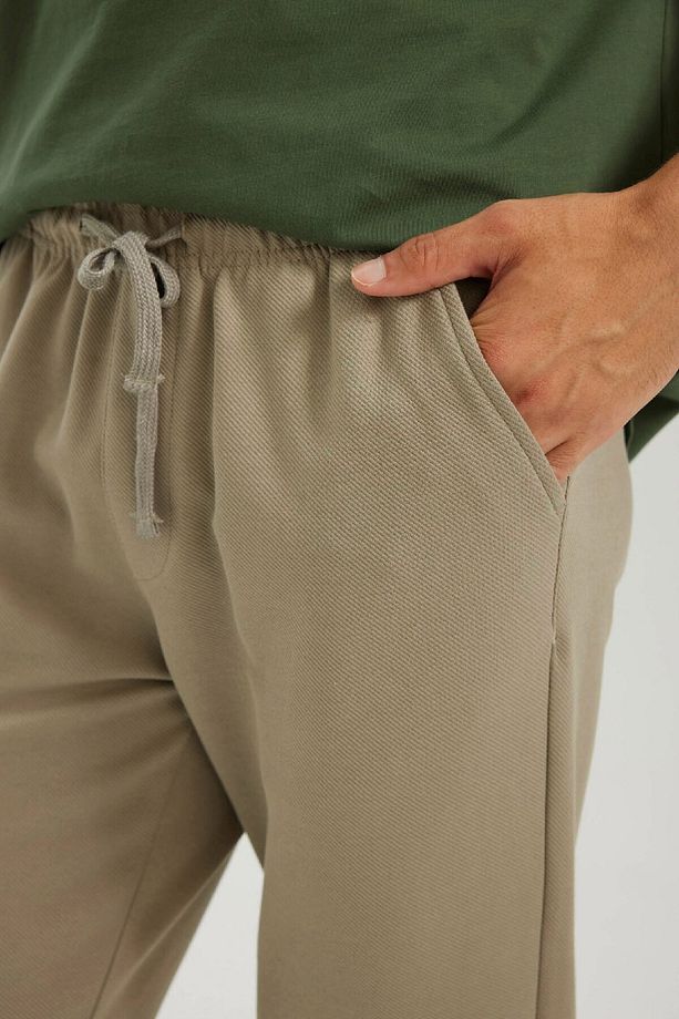 Jogger Kışlık Pantolon Basic Düz Beli Bağcıklı Cepli Düz Paça C6022ax24au - 5