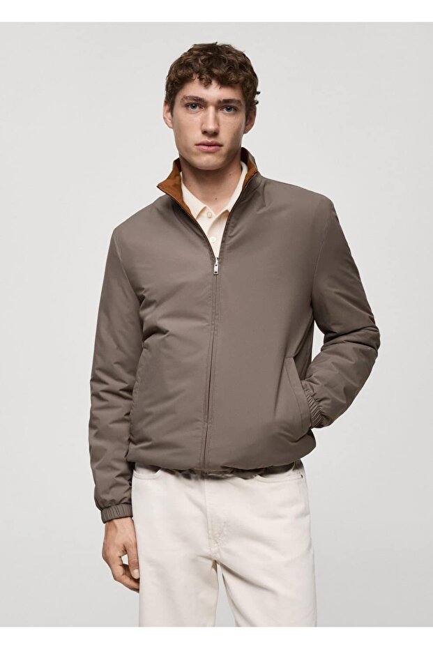 Çift Taraflı Su Itici Kapitone Ceket - 1