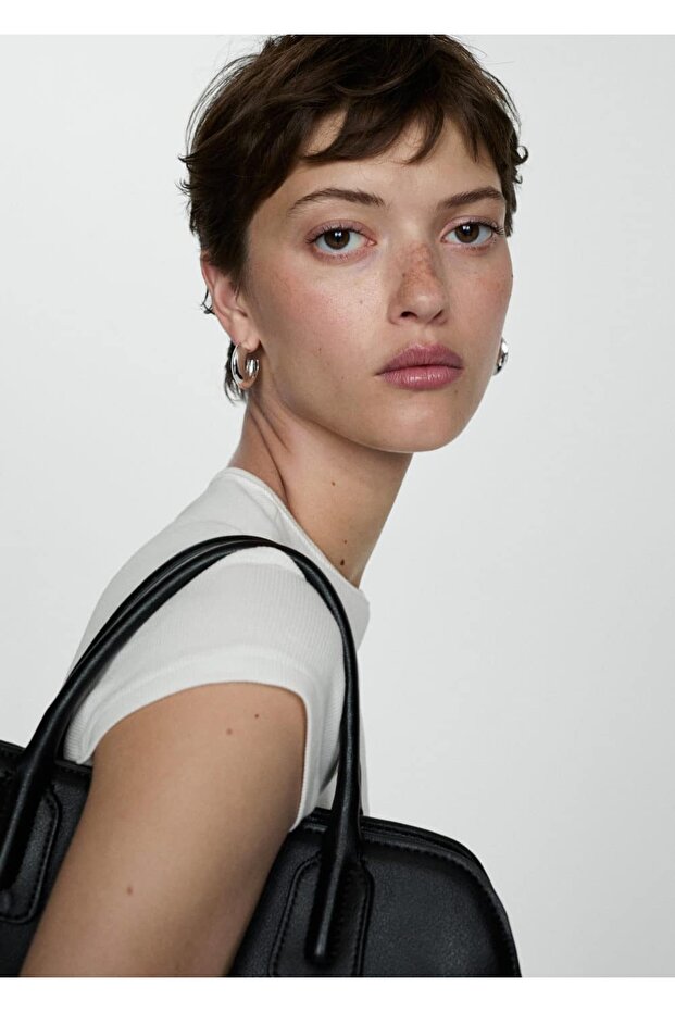 Kısa kollu triko tişört - 5