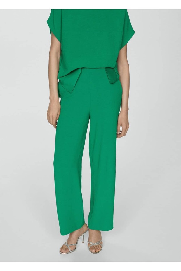 Wide leg dökümlü pantolon - 1