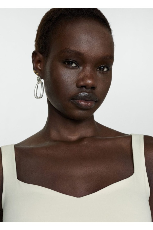 Askılı triko bluz - 5