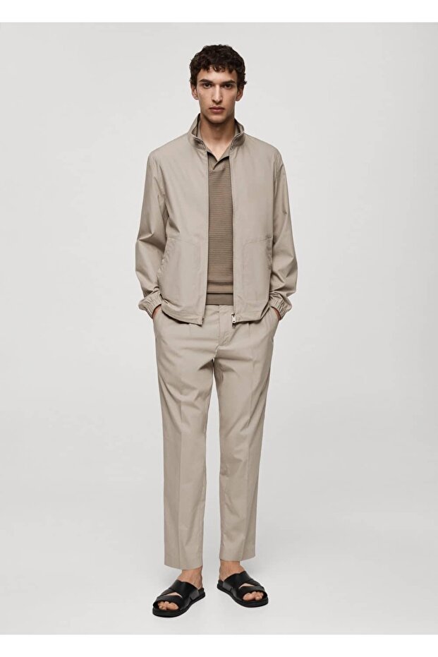 Fermuarlı lyocell ceket - 2