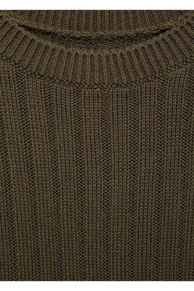 Omzu Düğmeli Kazak - 7