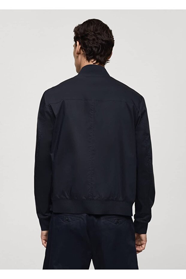 Fermuarlı bomber ceket - 4