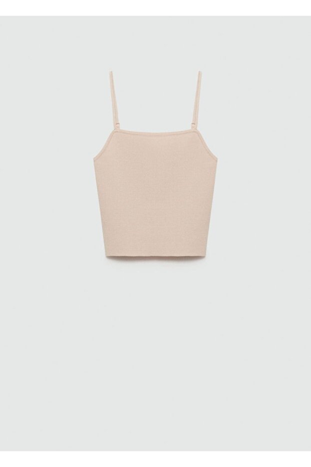 Askılı triko bluz - 3