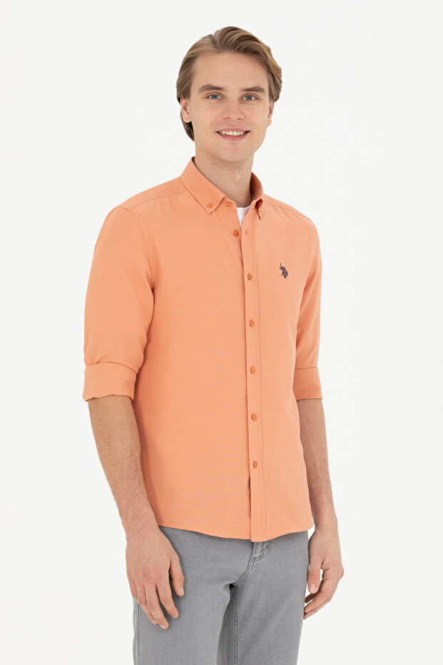 قميص أساسي بأكمام طويلة للرجال 50288629 -VR031