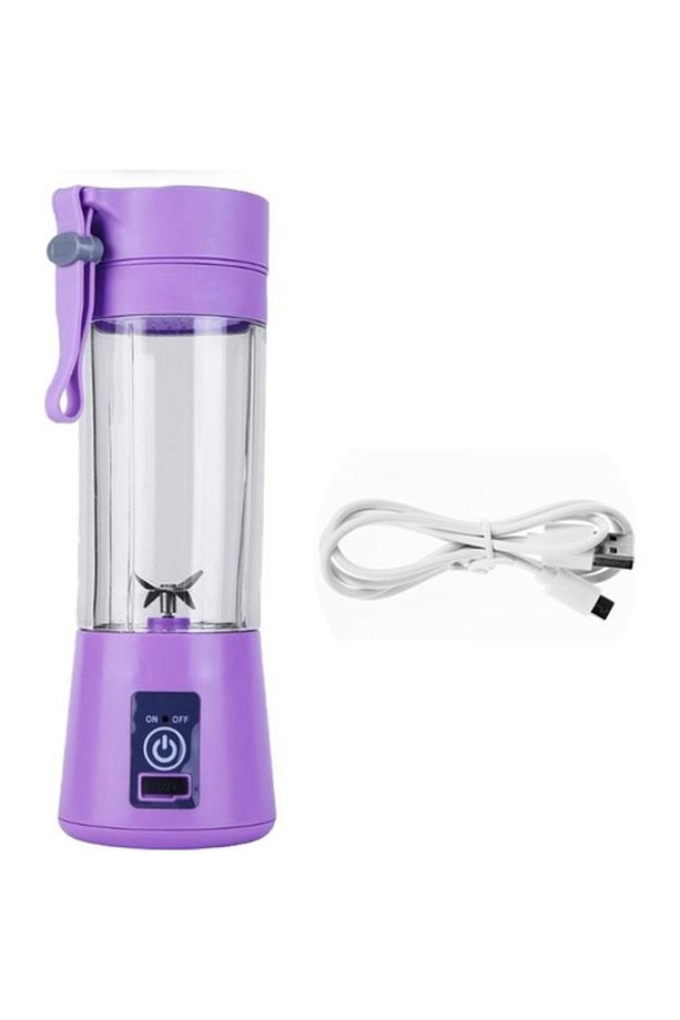 Byrdrp Şarjlı Portatif El Blenderi 380 Ml Usb Kablolu Mor (4172) Byrnew - 2