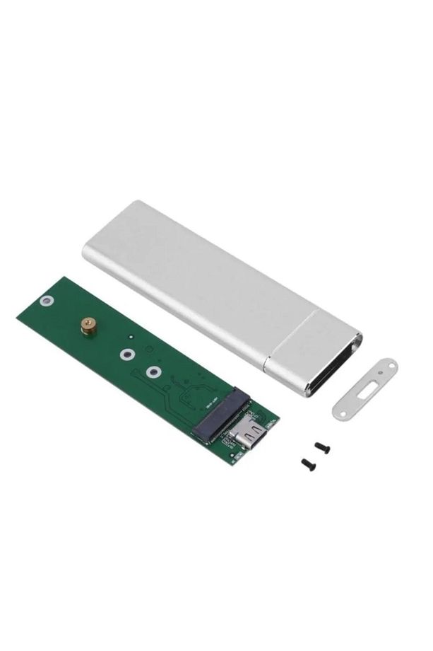 3015 M.2 Sata Ssd Ngff To Type C Usb 3.0 B-key Mini Çevirici Adaptör Harici Harddisk Kutusu - 2