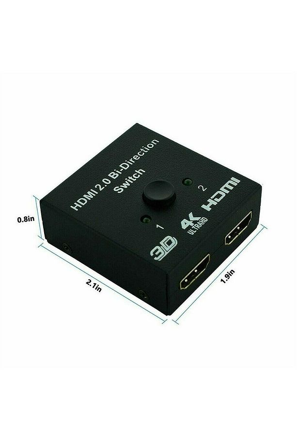 2162 2 Port Çift Yönlü Hdmi Switch Splitter Ekran Monitör Görüntü Çoklayıcı Çoğaltıcı - 3