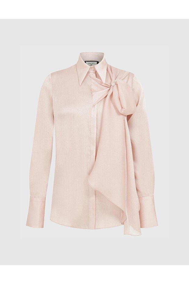 Lela Kadın Gömlek Pudra - 1