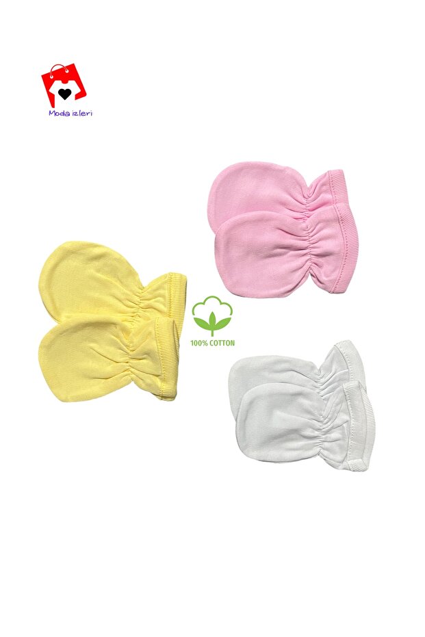 %100 Pamuklu Bebek Eldiveni - 1