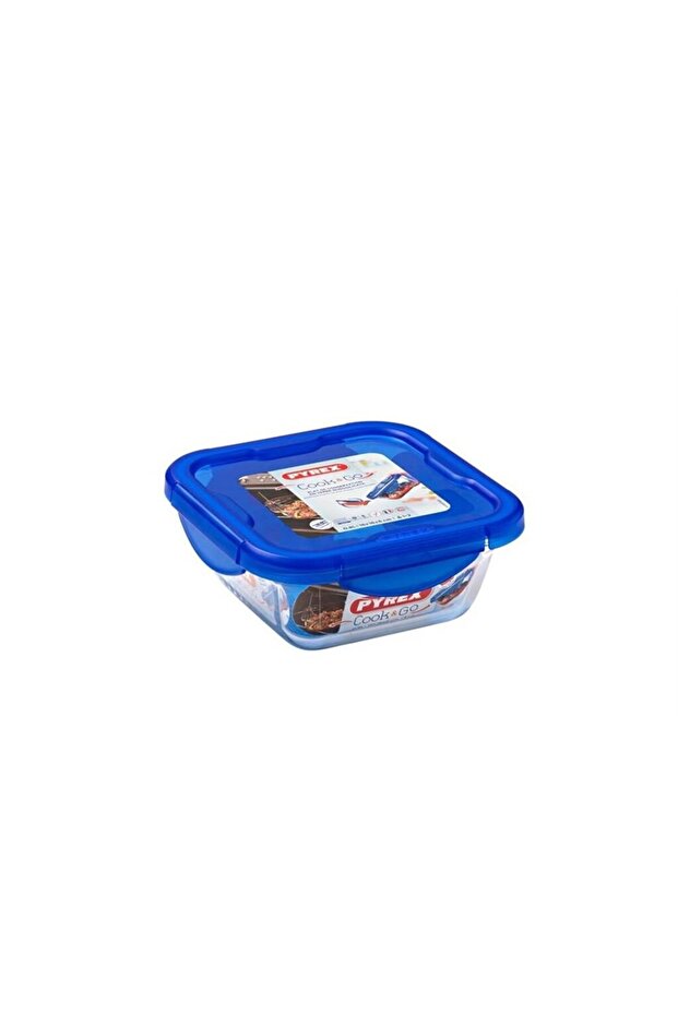 0.8 L Square Storage Container with Lid - 285pg00/7146 - 1