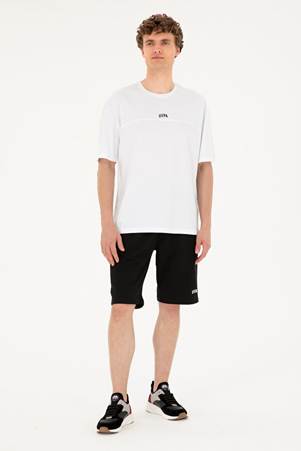 Men's Black Knitted Shorts 50289287 -Vr046