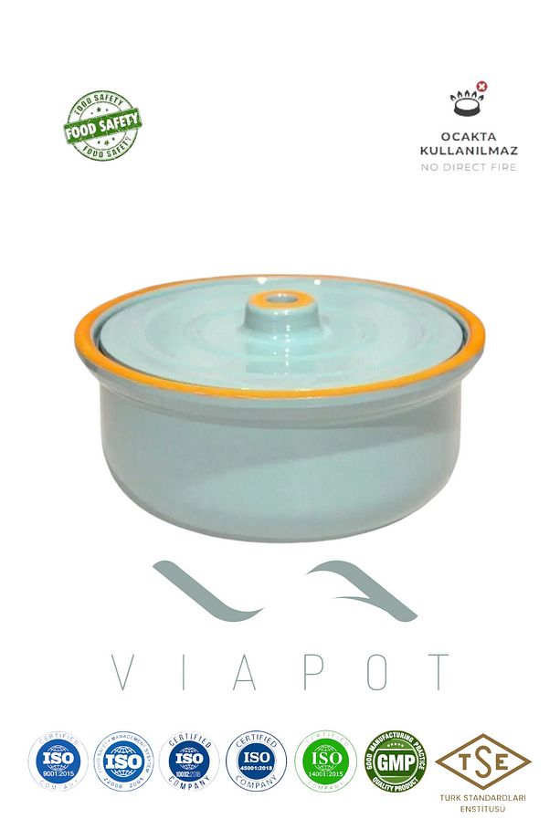 Güveç Orta 2500ml Tam Sırlı Çömlek 24x12cm - 1