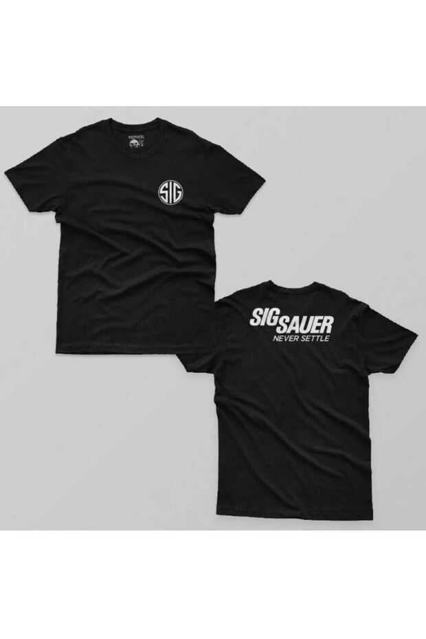 Sig Sauer Never Settle Erkek Tişört - 1