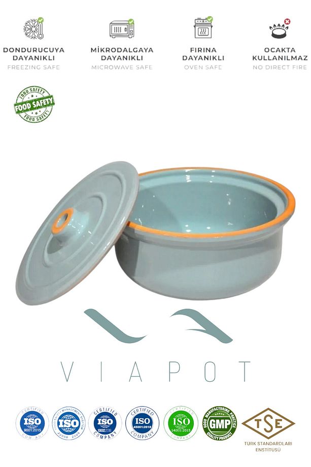Güveç Orta 2500ml Tam Sırlı Çömlek 24x12cm - 3