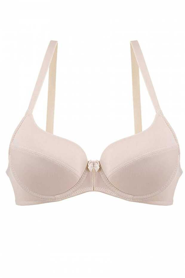 Kadın Bej Elastan Mikrofiber Sütyen - 3