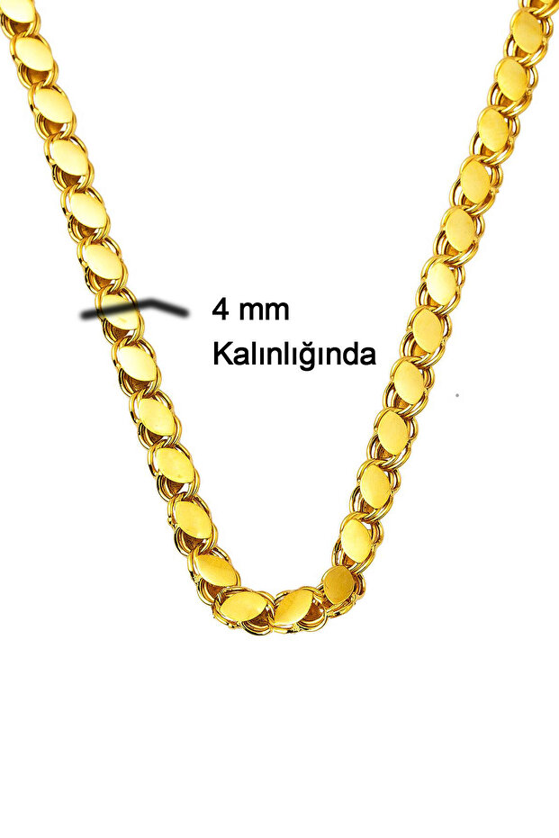 Halep Pullu Altın Zincir - 55 cm - 6