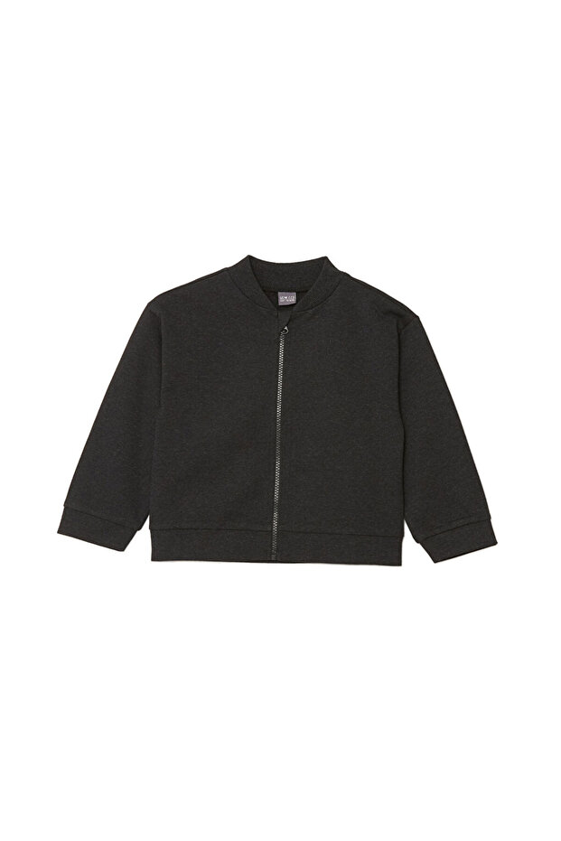 Lcw Eco Girl's Zippered Sweatshirt