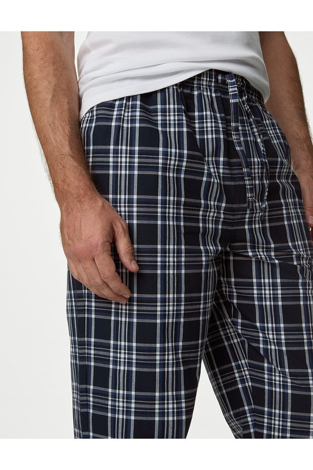 Saf Pamuklu 2'li Pijama Altı Seti - 4