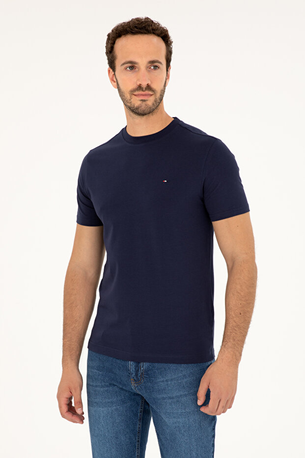 Men's Navy Blue T-Shirt 50297394-Vr033