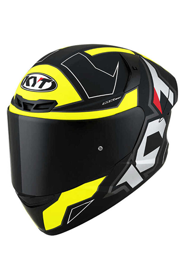 Tt-course Kask Electron Mat Siyah Sarı - 1