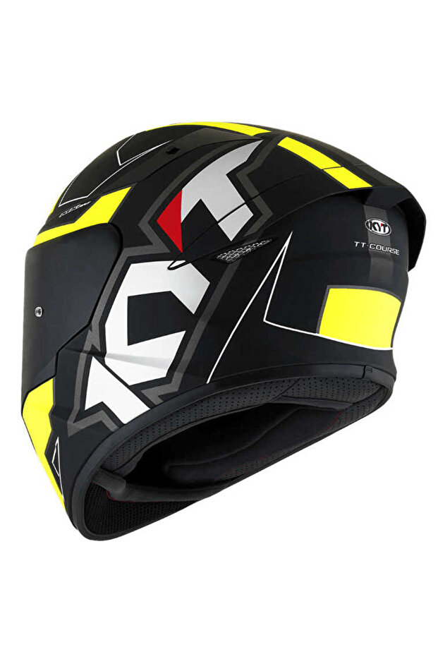 Tt-course Kask Electron Mat Siyah Sarı - 4