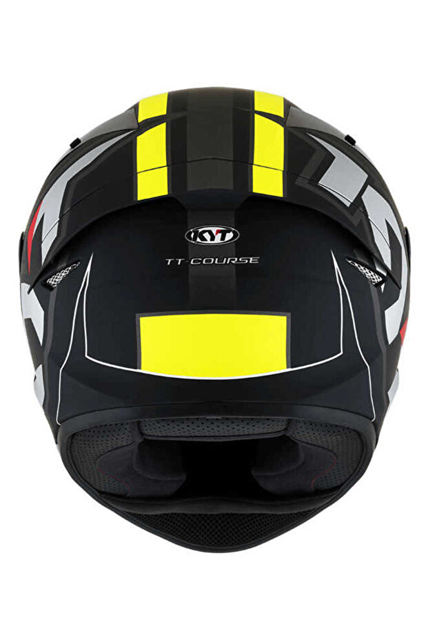 Tt-course Kask Electron Mat Siyah Sarı - 5