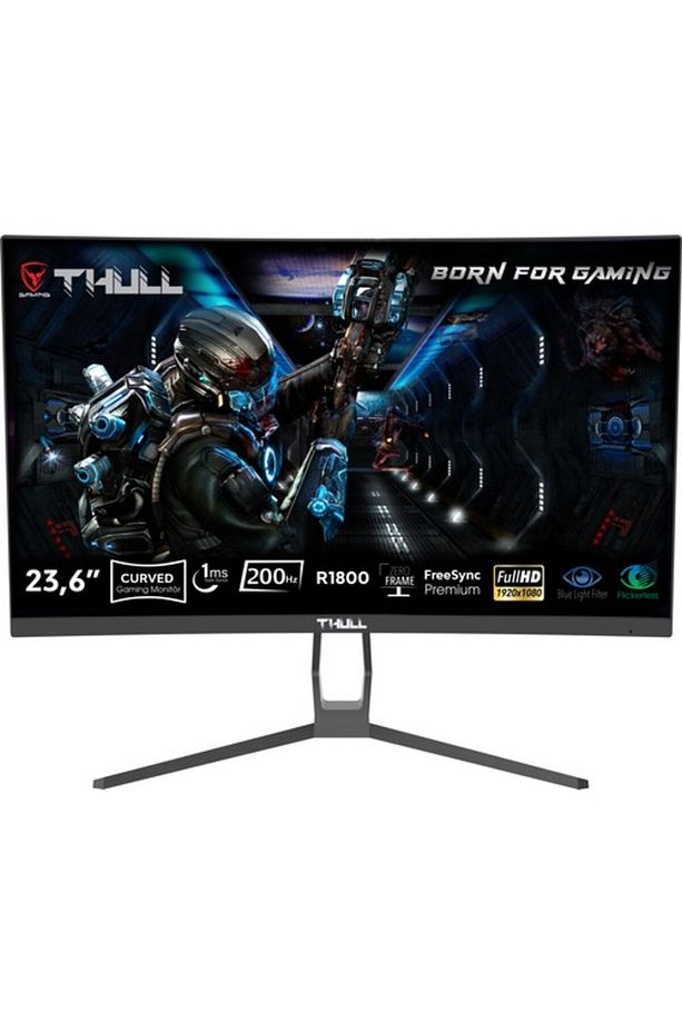 Vision 23,6'' 1ms 200hz Freesync Fhd Led (HDMI DP) Va Frameless Curved Gaming Monitör Tg-vsn23 - 1