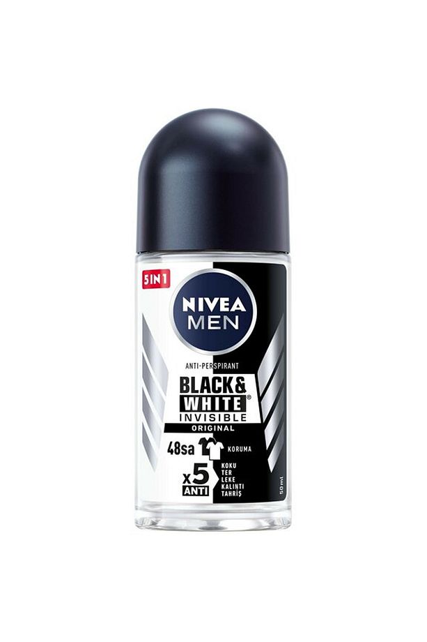 Men Invisible Black White Original Erkek Deodorant Roll-on 50 ml - 1