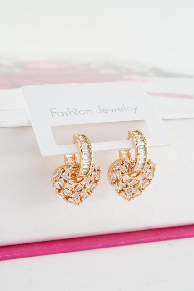 Women's Vip Series Baguette Zircon Stone Earring Set