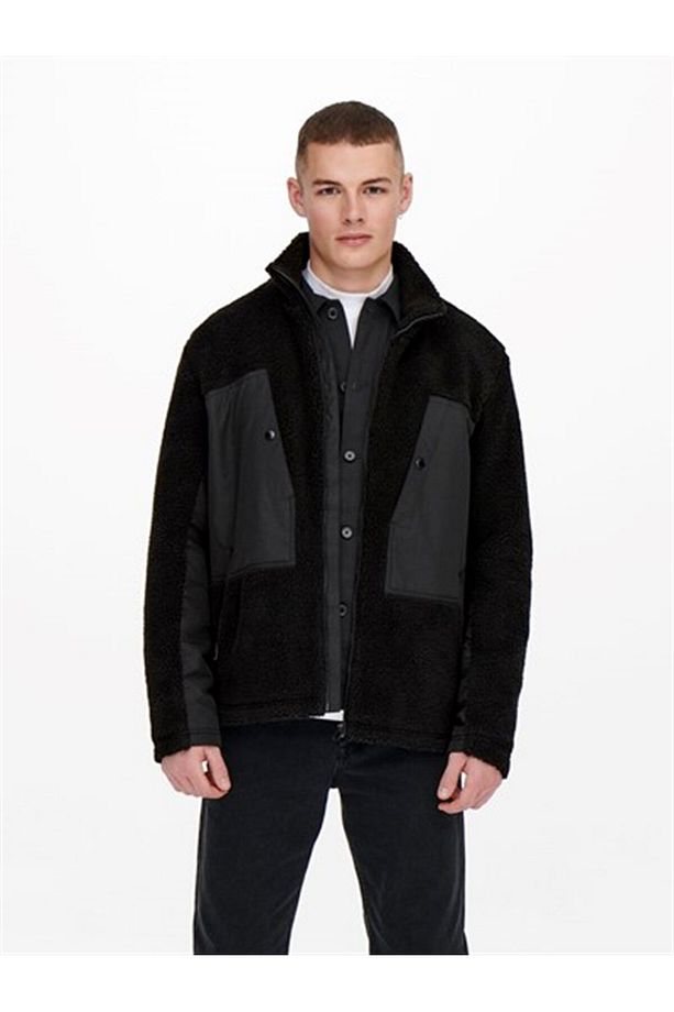 Onsvıllads Sherpa Mıx Jacket Otw Black - 6