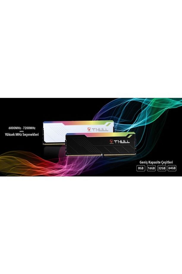 Apex 32gb Kıts (2X16GB) 7200mhz Cl38 1.4v Rgb Whıte Heatsınk Ddr5 Ram Thl-pcapx57600d5-32g-w - 3